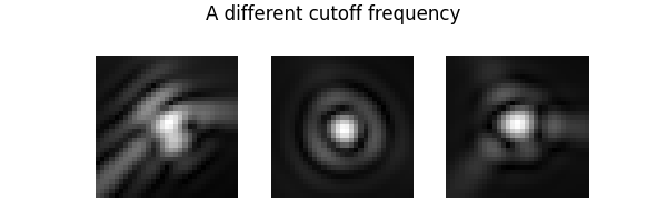 A different cutoff frequency