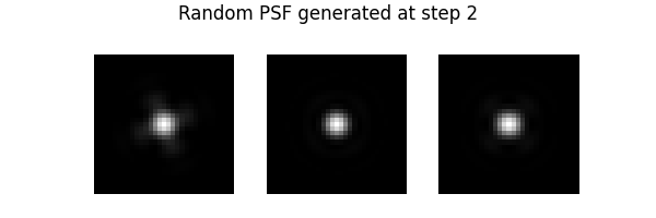 Random PSF generated at step 2