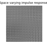 Space varying impulse responses